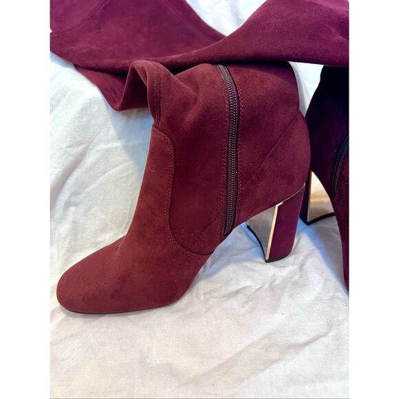 BCBGeneration Aliana burgundy microsuede over-the-knee boot - Picture 2 of 9